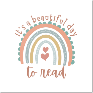 It's A Beautiful Day To Read Book Lovers Tee Posters and Art